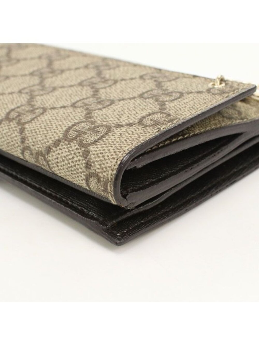 Gucci Hooklong Wallet GG Supreme Double Fold - Picture 5 of 7